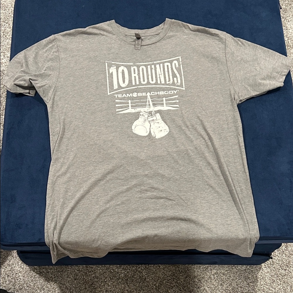 Next Level Apparel Gray '10 Rounds' Graphic Tee